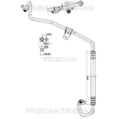 Cső Klíma Citroen C4 Picasso 1.6 Hdi 13- - TRISCAN (901028021)
