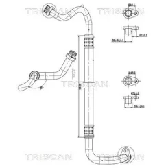 Cső Klíma Citroen Berlingo 18- - TRISCAN (901028070)