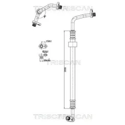 Cső Klíma Citroen C4 Picasso 1.6Hdi 06-13 - TRISCAN (901028102)