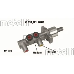 Főfékhenger Bmw E36 90-99 +Abs - METELLI (05-0382MET)