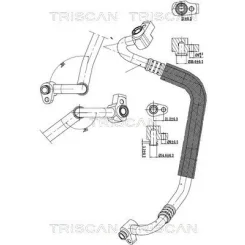 Cső Klíma Ford Focus Ii, C-Max, Kuga, Transit 14- - TRISCAN (901016001)