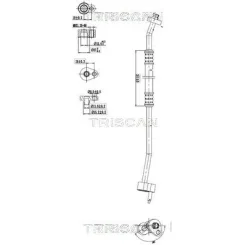 Cső Klíma Ford Focus Iii, C-Max 12-20 - TRISCAN (901016005)