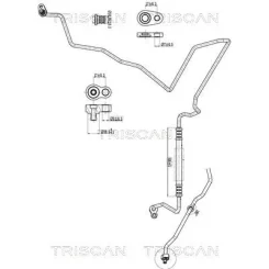 Cső Klíma Ford Fiesta Vi 08-17 - TRISCAN (901016032)