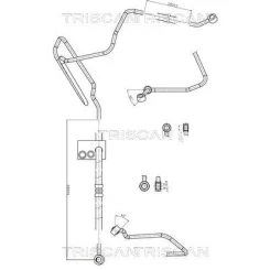 Cső Szervó Vw Golfiv/Bora/Octavia/Leon 1,8 20V/1,9Tdi 98-10 - TRISCAN (851629004)