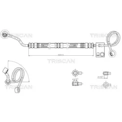 Cső Szervó Audi A4 B6 00-05 - TRISCAN (851629036)