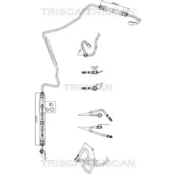 Cső Szervó Vw Bora/Golf Iv/Octavia I/Leon/Toledo 96- - TRISCAN (851629009)