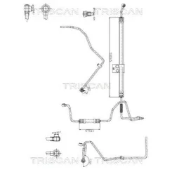 Cső Szervó Vw Lupo/Polo, Seat Arosa 1,0 96- - TRISCAN (851629070)