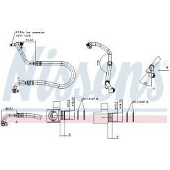 Cső Klíma Fiat 500 (312) (07-), Fiat 500 C (312) (096-), Ford Ka (Ru8)( 08-) - NISSENS (NIS845392)
