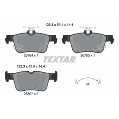 Fékbetétkészlet, Tárcsafék Ford T. Mustang Mach-E 4X4 20- - TEXTAR (2678401)