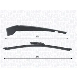Törlőkarkészlet, Szélvédő Tisztítás 270Mm Db Klasa C 09.14-02.21 Hátsó - MAGNETI MARELLI (WRQ0454)