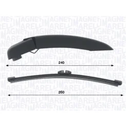 Törlőkarkészlet, Szélvédő Tisztítás 260Mm Mini Countryman 10.16- Hátsó - MAGNETI MARELLI (WRQ0470)