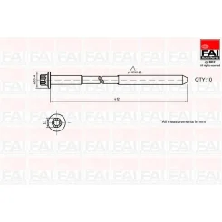 Hengerfejcsavar-Készlet Rover 1.1/1.4/1.6/1.8 10Szt. - FAI AutoParts (B292)