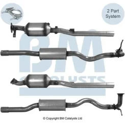 Korom-/Részecskeszűrő, Kipufogó + Kat. Citroen 1,8Hdi C4 Aircross (+Kipufogódob) Euro 5 - BM Catalysts (BM11694H)