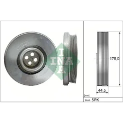 Szíjtárcsa, Főtengely Db 2,1D Om651 - Schaeffler INA (544060410)