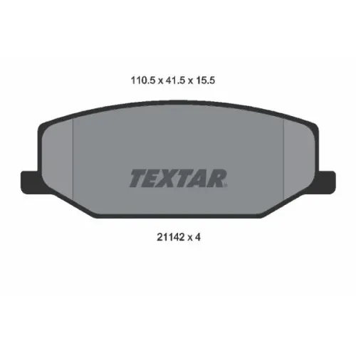 Fékbetét Készlet, Tárcsafék - TEXTAR (2114202)