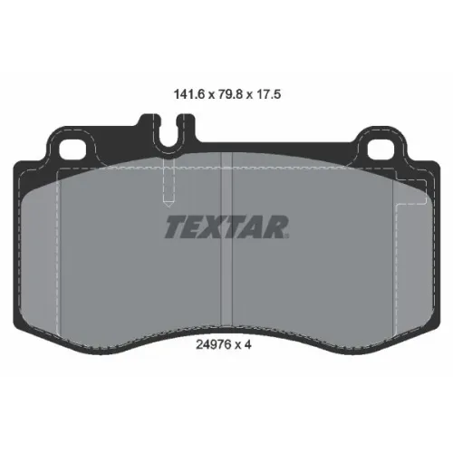 Fékbetét Készlet, Tárcsafék - TEXTAR (2497601)