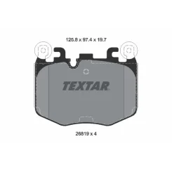 Fékbetétkészlet, Tárcsafék Bmw P. 5/7 3,0 22- - TEXTAR (2681901)