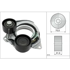 Szíjfeszítő, Hosszbordás Szíj Bmw 3,0D Mild-Hybrid - Schaeffler INA (534101010)