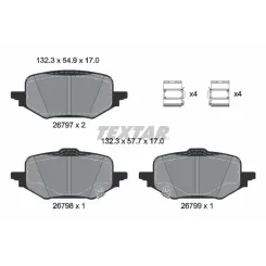 Fékbetétkészlet, Tárcsafék Mazda T. Cx-60 2,5-3,3 22- - TEXTAR (2679701)