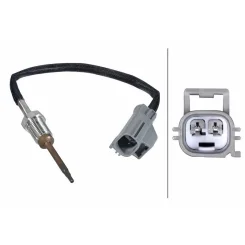 Érzékelő, Kipufogógáz-Hőmérséklet Ford Fiesta, Transit, Galaxy 1,5-2,2 Tdci 06- - HELLA (6PT358226-511)