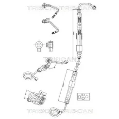 Cső Szervó Audi A6 C6 04-11 - TRISCAN (851629065)