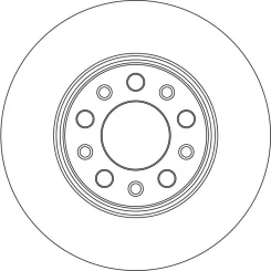 Féktárcsa Jeep T. Compass/Renegade 1,0-1,6/1,6-2,0 Crd 14- - TRW (DF4370)
