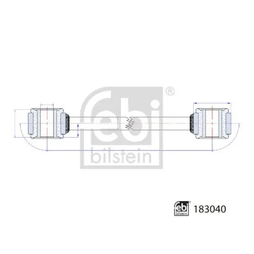 Rúd/Kar, Stabilizátor - FEBI BILSTEIN (FE183040)