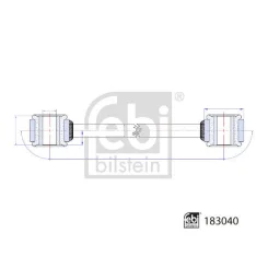 Rúd/Kar, Stabilizátor - FEBI BILSTEIN (FE183040)