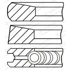 Dugattyúgyűrű-Készlet Mitsubishi Pajero 00- - GOETZE ENGINE (08-287100-00)