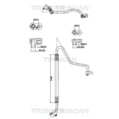 Cső Klíma Bmw - TRISCAN (901011022)