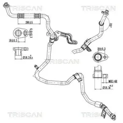 Cső Klíma Nissan, Opel, Renault - TRISCAN (901014007)