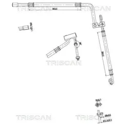 Cső Klíma Ford - TRISCAN (901016072)