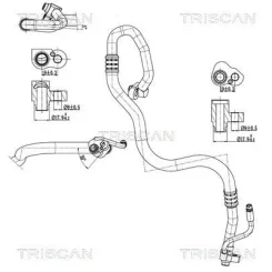 Cső Klíma Bmw - TRISCAN (901011036)