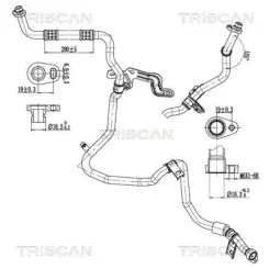 Cső Klíma Nissan, Opel, Renault - TRISCAN (901014008)