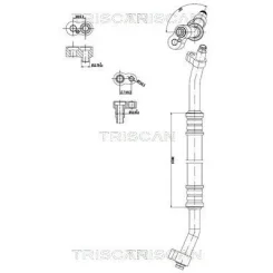 Cső Klíma Mercedes-Benz - TRISCAN (901023005)