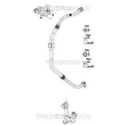 Cső Klíma Dacia - TRISCAN (901025017)