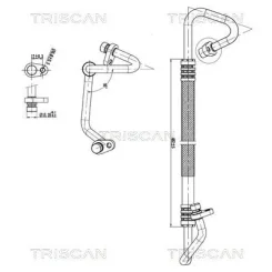 Cső Klíma Renault - TRISCAN (901025024)