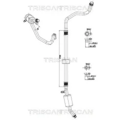 Cső Klíma Dacia - TRISCAN (901025040)