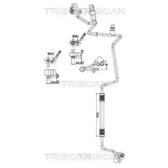 Cső Klíma Vw - TRISCAN (901029003)