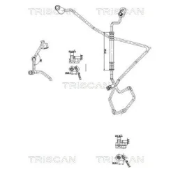 Cső Klíma Vw, Audi, Skoda, Seat - TRISCAN (901029123)