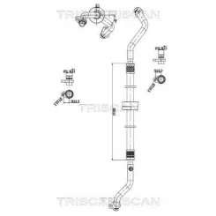 Cső Klíma Dacia - TRISCAN (901025045)