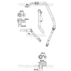 Cső Klíma Audi - TRISCAN (901029055)