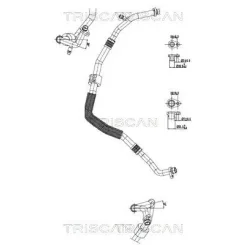 Cső Klíma Dacia - TRISCAN (901025003)