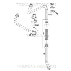 Cső Klíma Renault - TRISCAN (901025023)