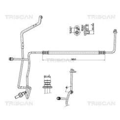 Cső Klíma Vw, Skoda - TRISCAN (901029033)