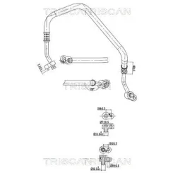 Cső Klíma Audi - TRISCAN (901029072)