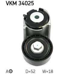 Feszítőgörgő, Hosszbordás Szíj - SKF (VKM34025)