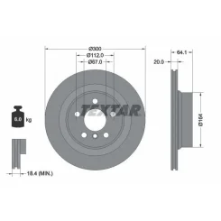 Féktárcsa Bmw T. 2/3/4 1,6-2,0 19- - TEXTAR (92326905)