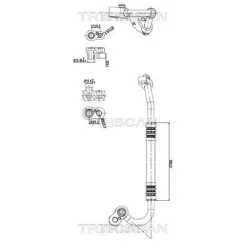Cső Klíma Mercedes-Benz - TRISCAN (901023011)