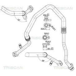 Cső Klíma Renault - TRISCAN (901025027)